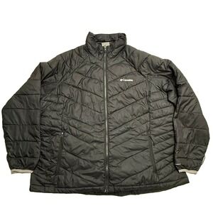 Columbia‎ Omni Heat Interchange Jacket Women's Size 2X Plus Size Black Insulated